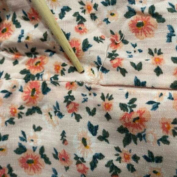 Aeropostale Mini Floral Dress Sz L Empire Waist Y2K Milkmaid Coquette - Picture 8 of 9